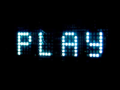 DVD player Play message